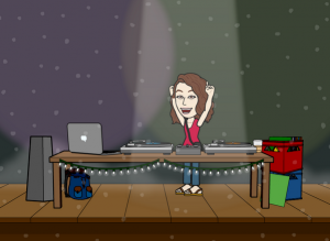 Hooray for the DJ who convinced her to stop by!